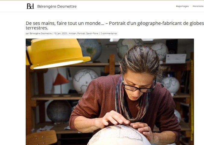 Bérengère Desmettre - Artisan, portait, savoir-faire - Janvier 2020